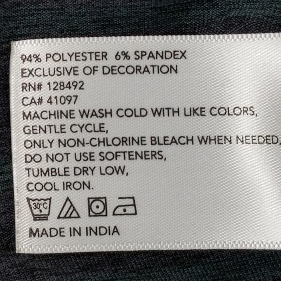 Greg Norman Pullover Shirt Mens Large Gray Stripe PlayDry Golf Performance Shark - Picture 12 of 13